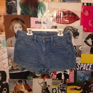 denim shorts